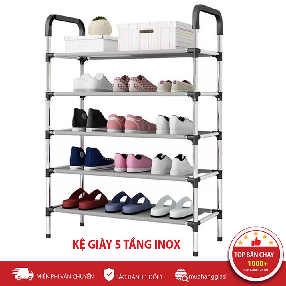 Kệ Để Giày Dép 5 Tầng Bằng Gỗ Giá Rẻ Siêu Bền