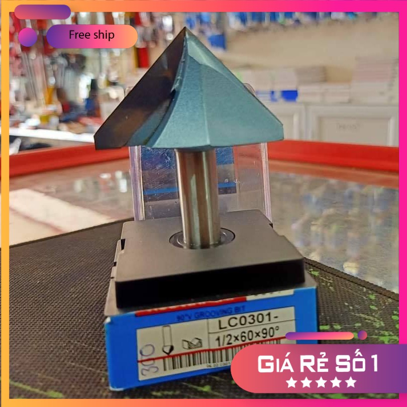 Mũi Mòi V Tideway LC0301 - Mũi Mòi V Tideway LC0301 chuyên dùng làm mộng mòi chữ V góc 120 ĐỘ CAO CẤP