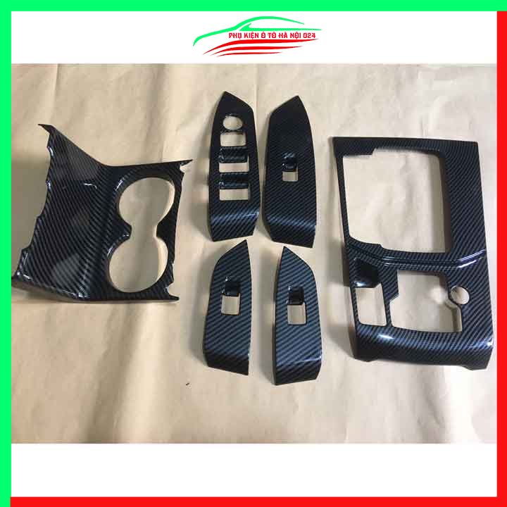 Ốp nội thất cho xe ô tô CX5, CX-5 2017-2022 Cacbon ABS bảo vệ chống trầy xước và làm đẹp xe