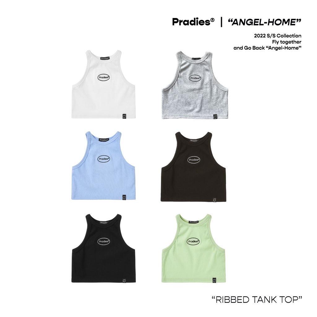 Áo Croptop Ba Lỗ PRADIES Ribbed Tank Top