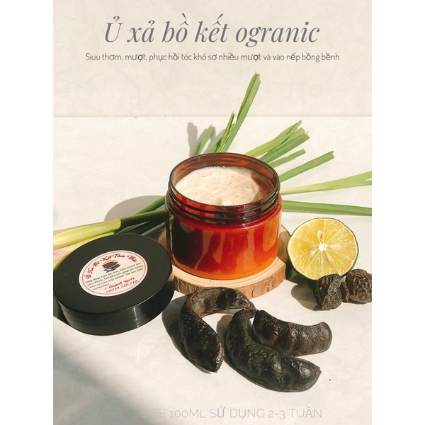 Ủ xả tóc bồ kết 100g nắp vặn