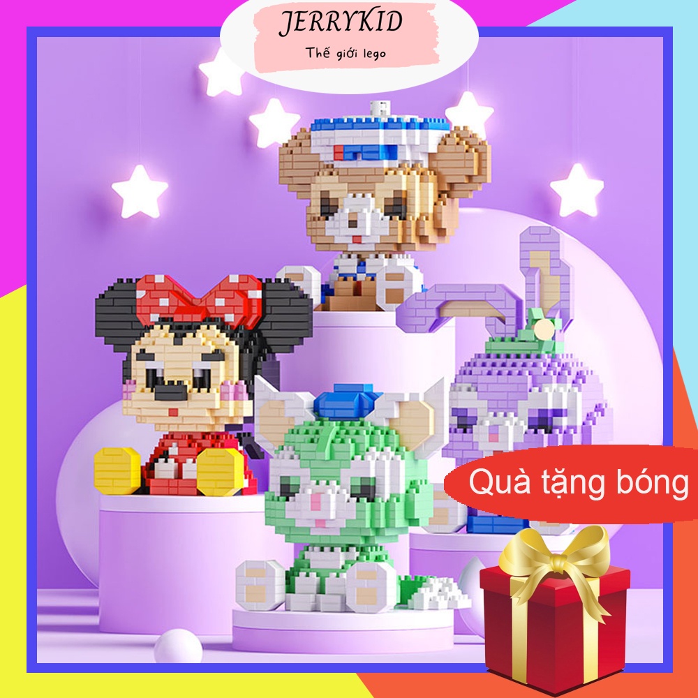 Đồ chơi lắp ráp Lego Jerrykid đồ chơi xếp hình lắp ghép lego 3d mini mô hình phi hành gia cho bé trai bé gái