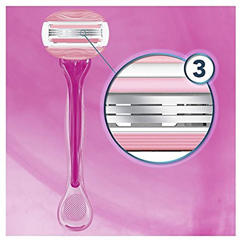 Bộ 2 dao cạo 3 lưỡi tiện lợi nữ Gillette Venus Women's Comfortglide 3 Blade Disposable Razor, White Tea (Mỹ)