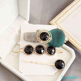 Set 3 kẹp tóc đính hạt giả ngọc trai