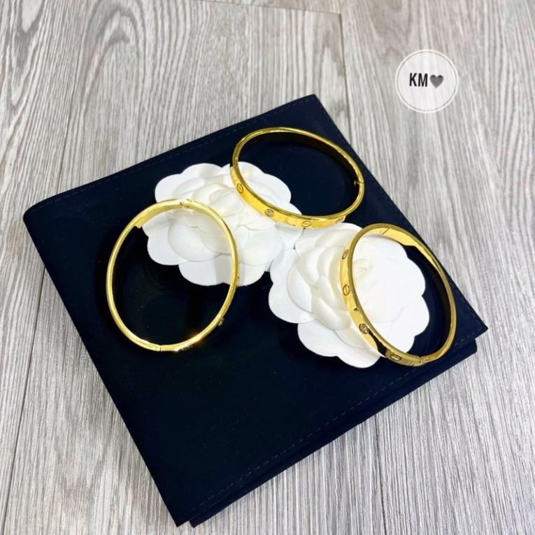 Vòng tay catier titan cao cấp vòng tay nữ - Phụ kiện trang sức Hari korea accessories