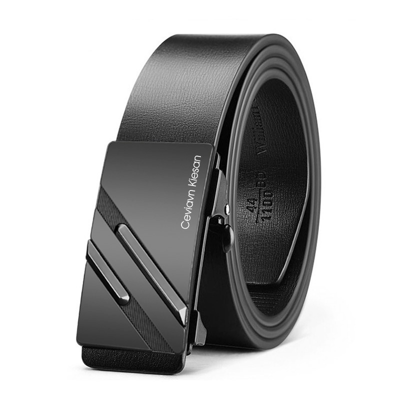 Thắt lưng da khóa tự động thiết kế sang trọng cho nam