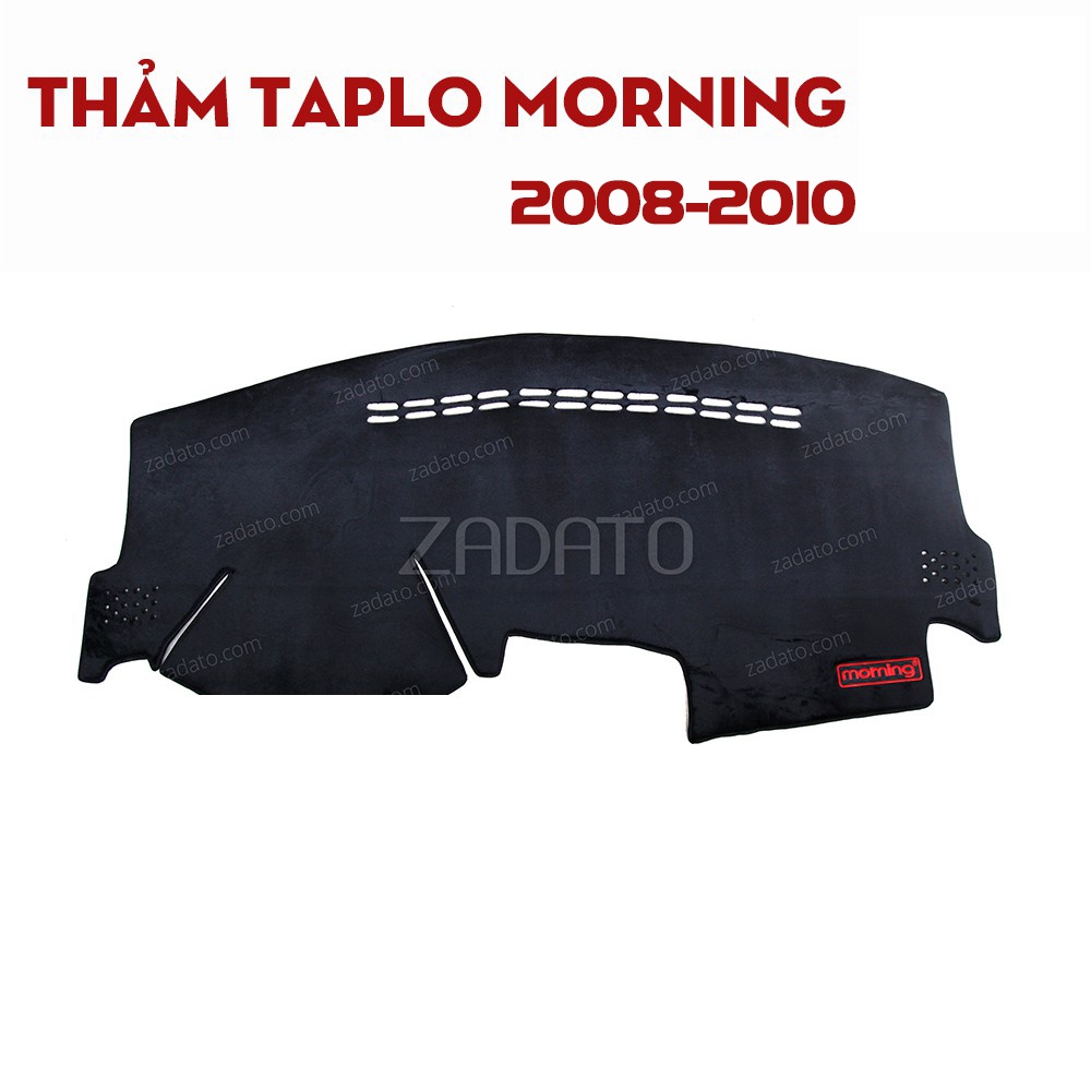 Thảm Taplo Kia Morning 2019,2020,2018,2017,2016,2015,2007 đến 2014 - Thảm Taplo Lông Cừu Nhập Khẩu,đế chống trượt