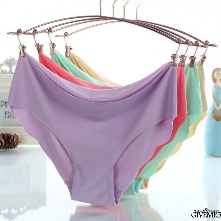 Quần lót màu trơn quyến rũ không đường may cho nữ