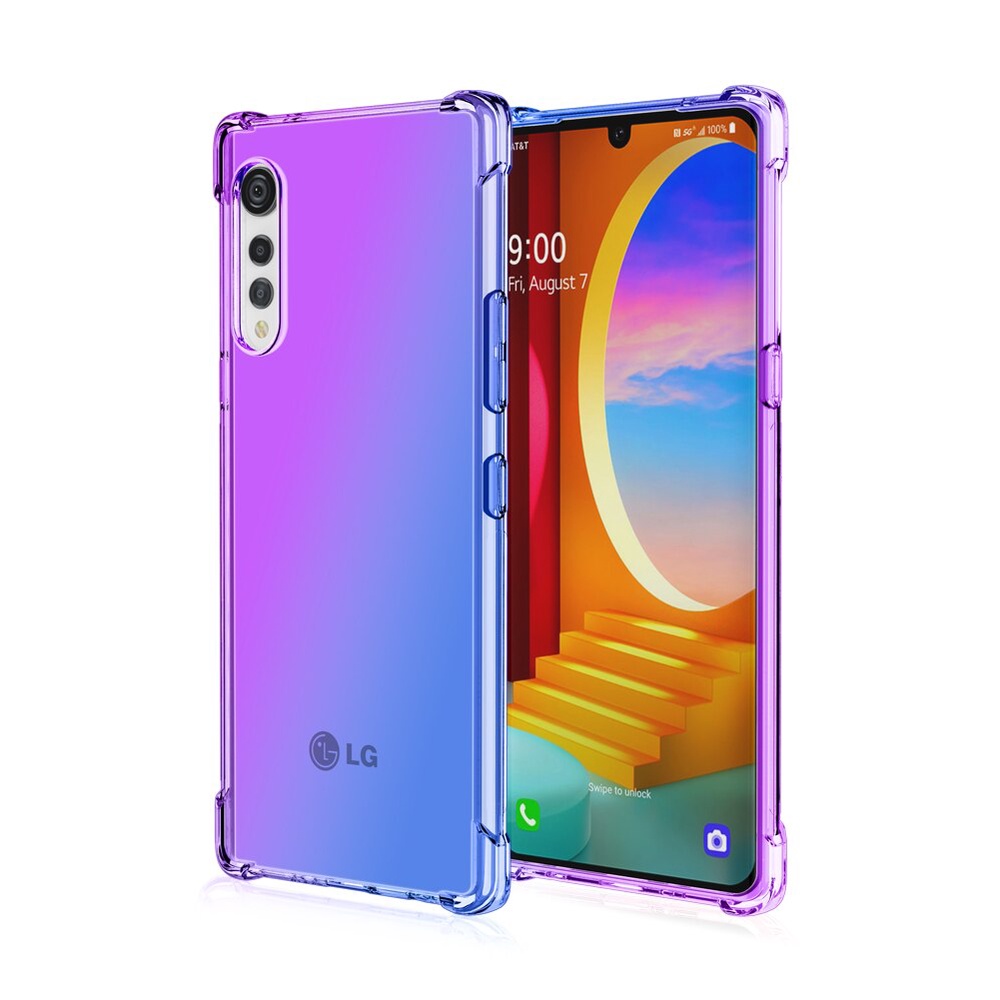 Ốp Điện Thoại Trong Suốt Chống Sốc Chống Rơi Màu gradient Cho lg velvet 5g