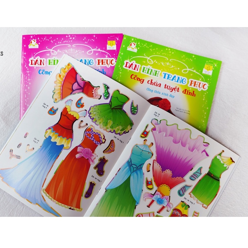SÁCH - Dán hình trang phục công chúa tuyệt đỉnh