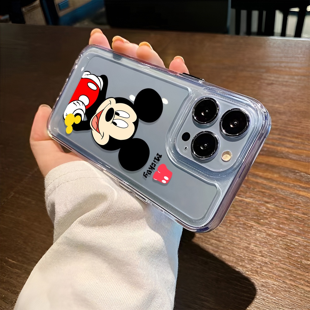 Ốp Điện Thoại Trong Suốt Hình Mickey Cho iphone 14 Plus 11 13promax 12 7Plus X XS Max 7 8 SE 2020