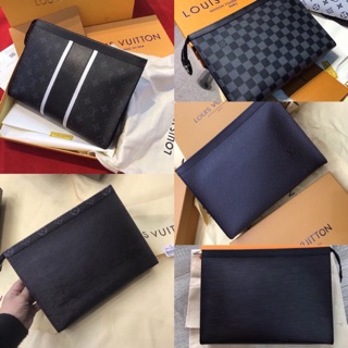 Ví cầm tay nam LV pochette Voyage size25 fullbox