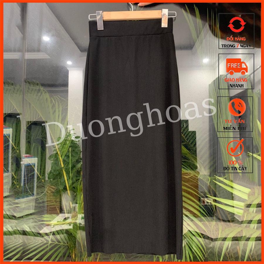 Qùa tặng chun buộc tóc nhiều màu sắc , Chân Váy Dài 80cm Chất Thun Len Tăm Mới Nhất m080