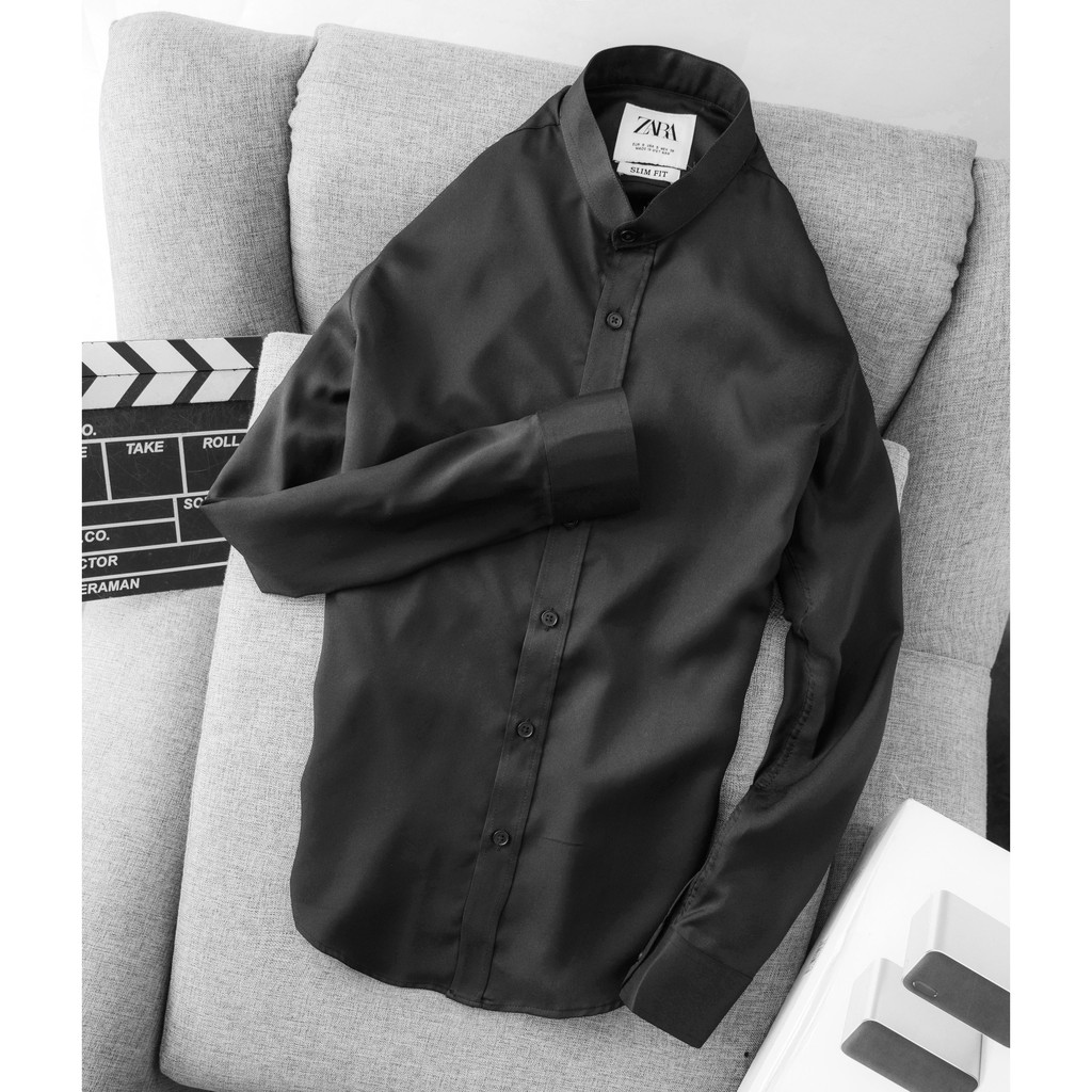 Áo sơ mi nam ZARA [BAO ĐỔI TRẢ] [FREESHIP] Cổ Trụ phong cách công sở | BigBuy360 - bigbuy360.vn