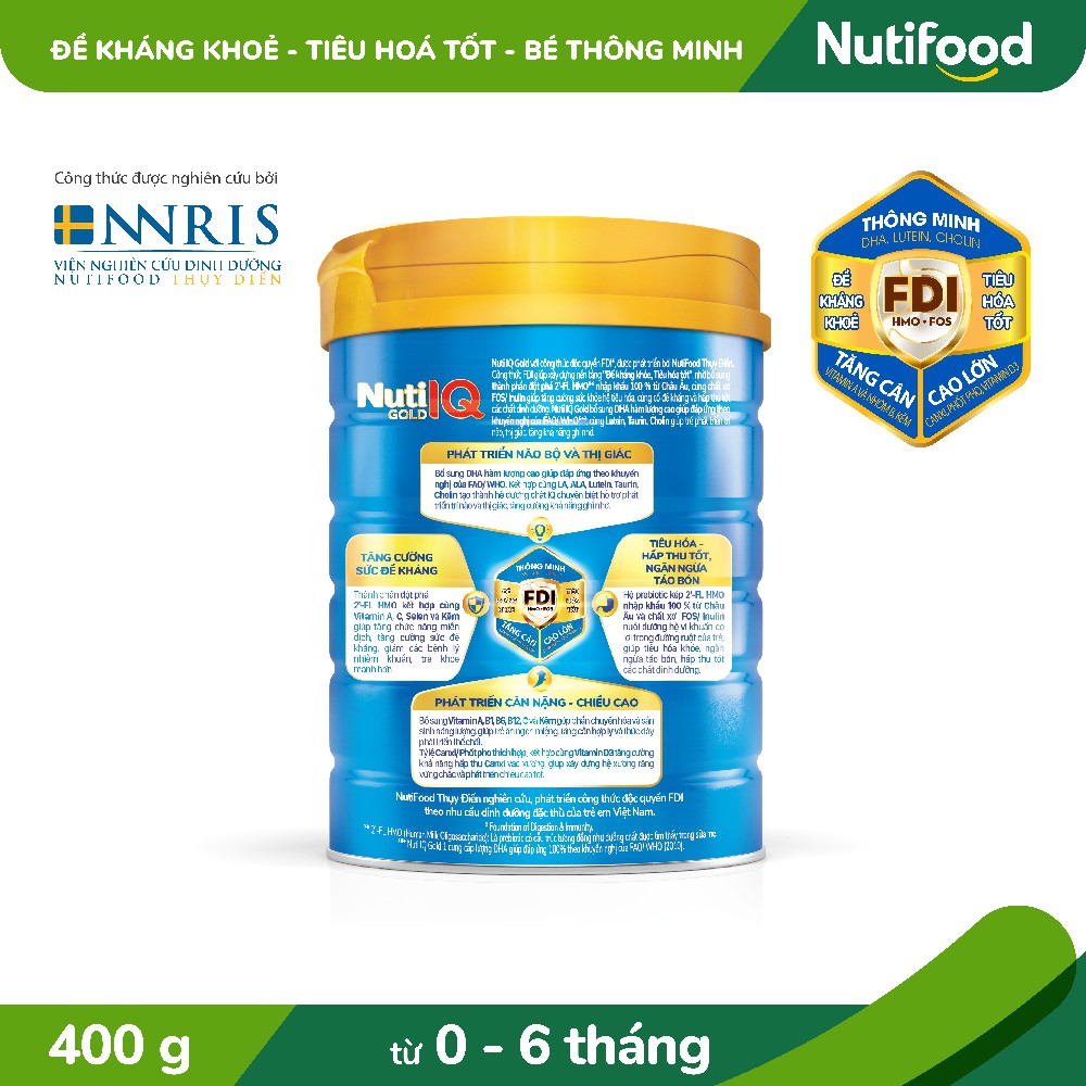 Sữa Bột Nuti IQ Gold 1 400g