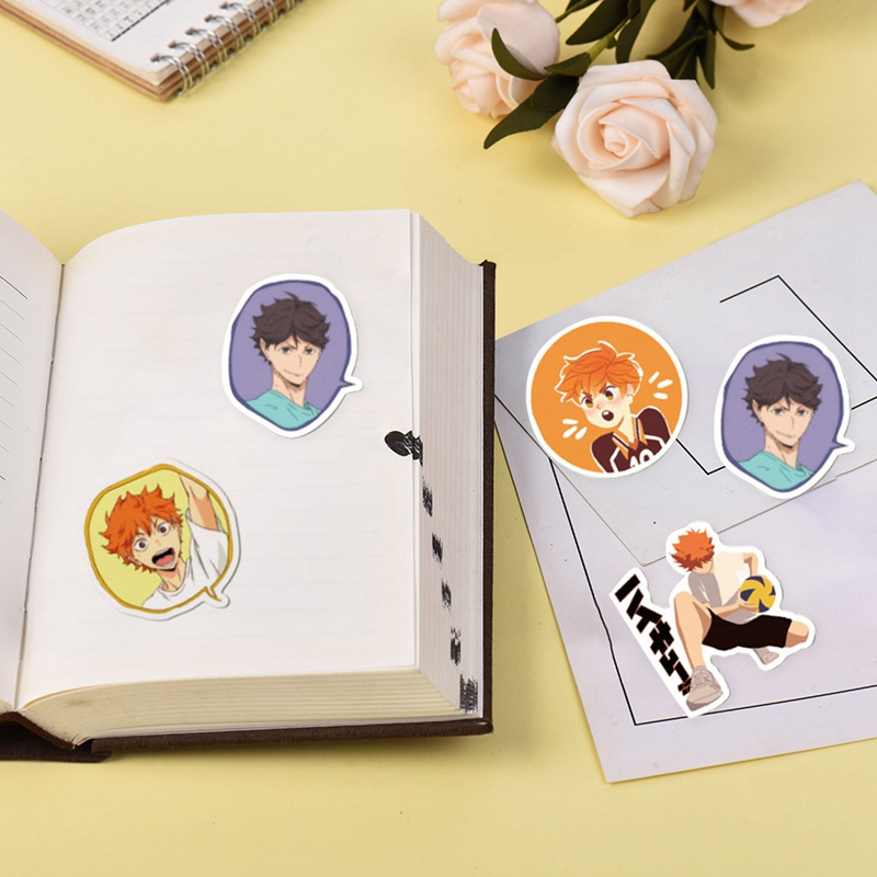 Tmdbyx Bộ 100 Miếng Dán Họa Tiết Anime Haikyuu!!