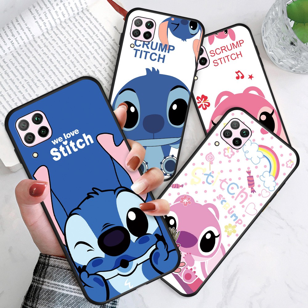 Huawei Nova 2 3i 3E 3 Plus Nova 2i 2S Lite huawie For Soft Case Silicone Casing TPU Cute Cartoon Lovers Stitch Angel Sweetheart 626 Shockproof Phone Full Cover simple Macaron matte Back Cases