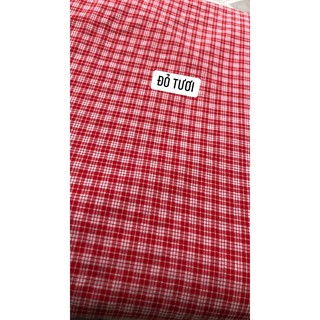 Vải đũi kẻ xốp