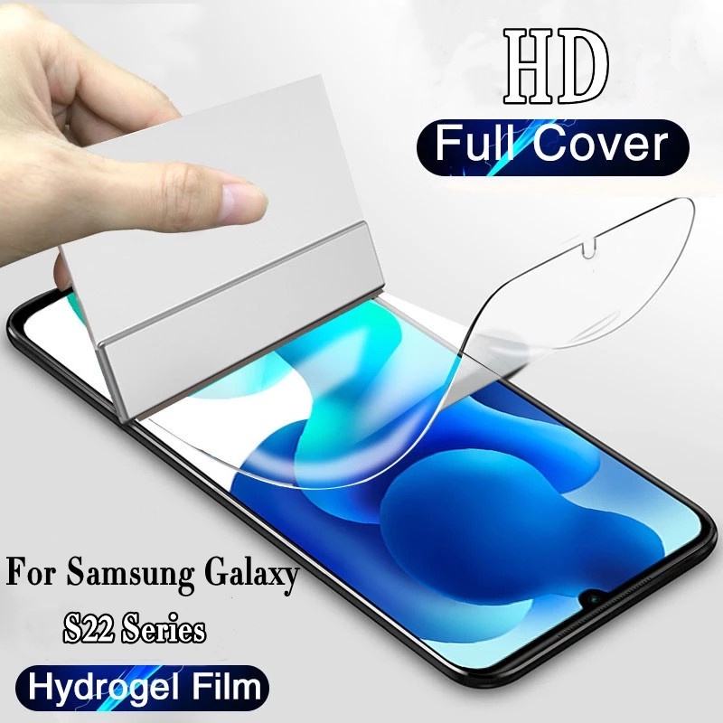 Miếng Dán Bảo Vệ Màn Hình Bằng Hydrogel Độ Nhạy Cao Cho Samsung Galaxy S22 /Galaxy S22+ /Galaxy S22 Ultra