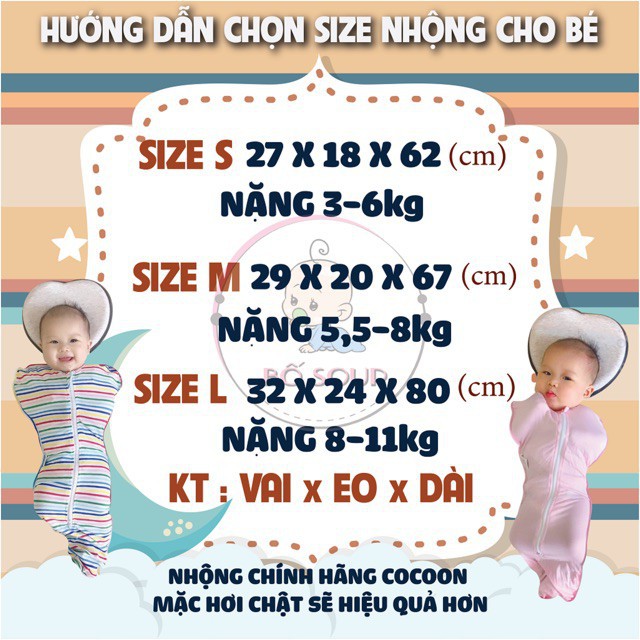 [SALE25]  DFA VCN NHỘNG CHŨN COCOON (GIÚP BÉ NGỦ NGON, SÂU GIẤC) shop BỐ SOUP hai 9