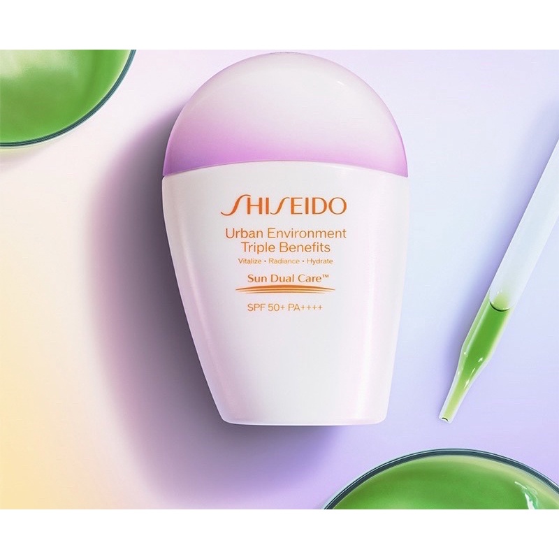 Kem chống nắng Shiseido Urban Environment Triple Beauty Suncare Emulsion SPF50+