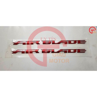 [GIÁ RẺ] TEM- CẶP CHỮ AIR BLADE MÀU ĐỎ DÁN SIÊU CHẮC LOẠI TỐT CHO XE MÁY BỀN ĐẸP. . UY TÍN .CHẤT LƯỢNG
