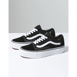 Giày vans nữ Old Skool Platform đen, trắng chính hãng - Chicago Bulls Shop