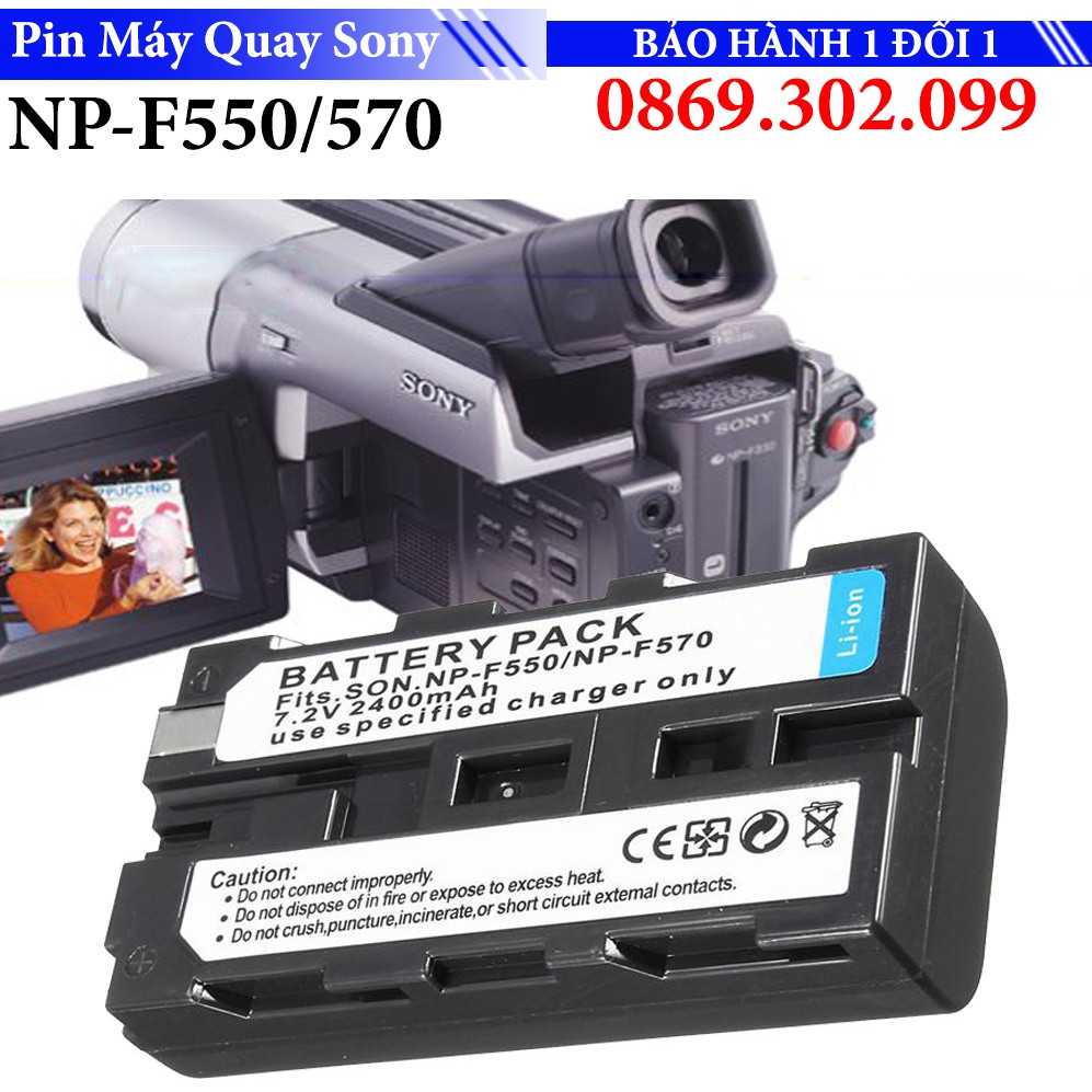 Pin NP-F550/NP-570 7.2V 2400mAh cho Máy Quay Phim SONY