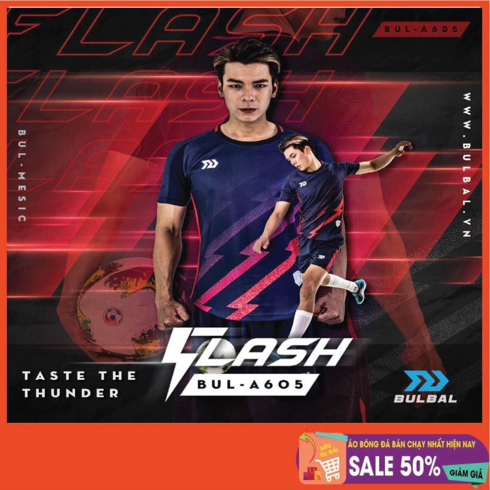 Bộ áo bóng đá không logo BulBal Flash sẵn kho, giá tốt