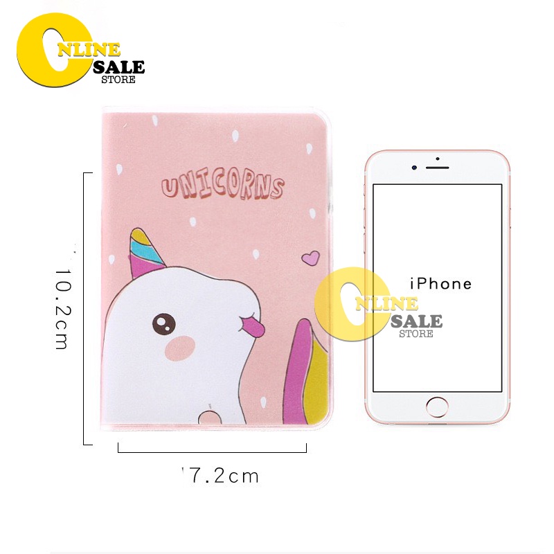 Sổ Tay Mini Cute Hoạt Hình Bìa Nhựa Dẻo Chống Nước, Dòng Kẻ Ngang 128 trang