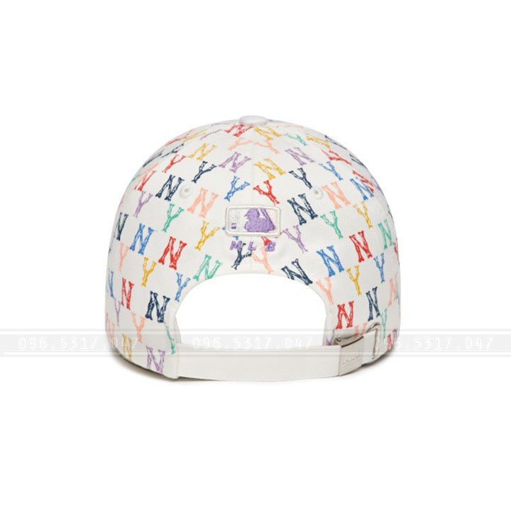 Mũ Nón Kết NY MLB Phong Cách Hàn Quốc, Họa Tiết Rainbow Dome Đẹp, Hàng Nhập Đầy Đủ Tem