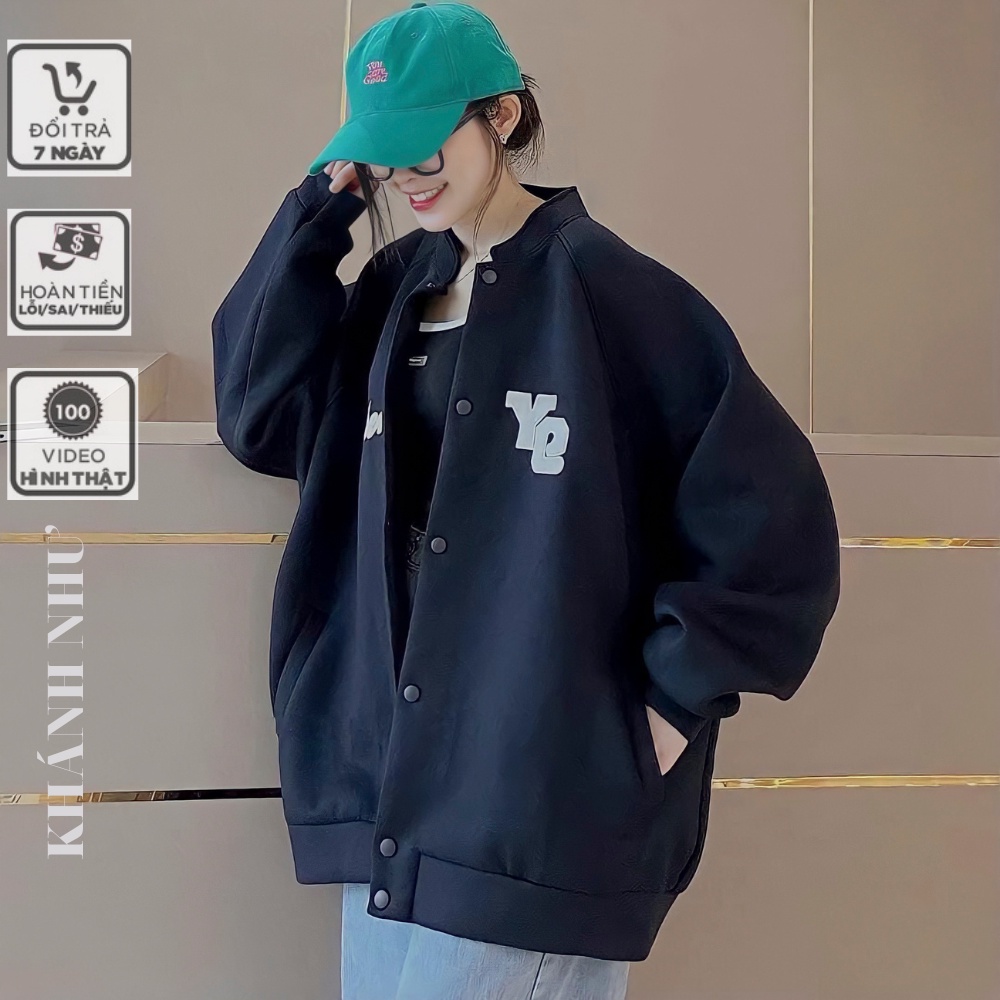 Áo Khoác Nỉ YC Form Rộng Nam Nữ KHÁNH NHƯ STORE - Chất dầy dặn xịn xò phong cách Hàn Quốc