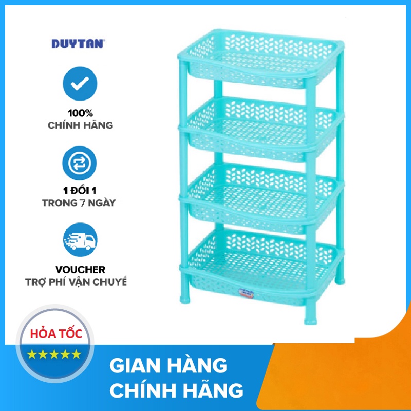 Kệ chén nhựa duy tân 4 tầng nhỏ  Note color