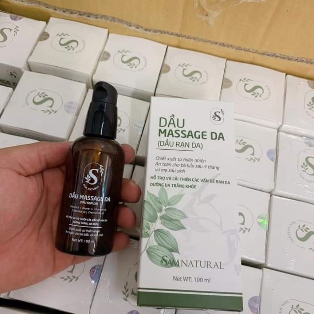 Dầu massage (dầu rạn da) Sam Natural