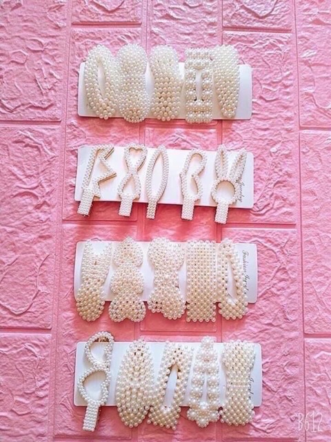 Kẹp tóc đính hạt 20 cái/ 1 set