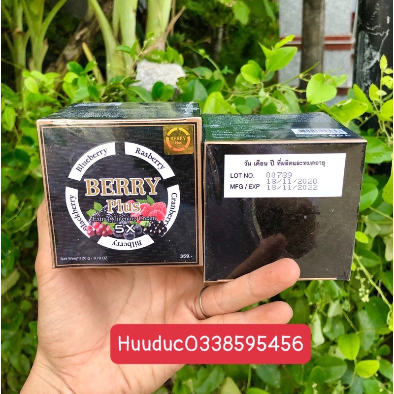 KEM BERRY Plus Thái, Nám , tàn nhang, Mụn, trắng da Chính Hãng Thái