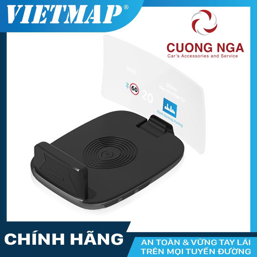 Màn hình hiển thị thông tin ô tô HUD VIETMAP H1N nhỏ gọn tiện lợi hàng chính hãng bảo hành 12 tháng - FULLBOX
