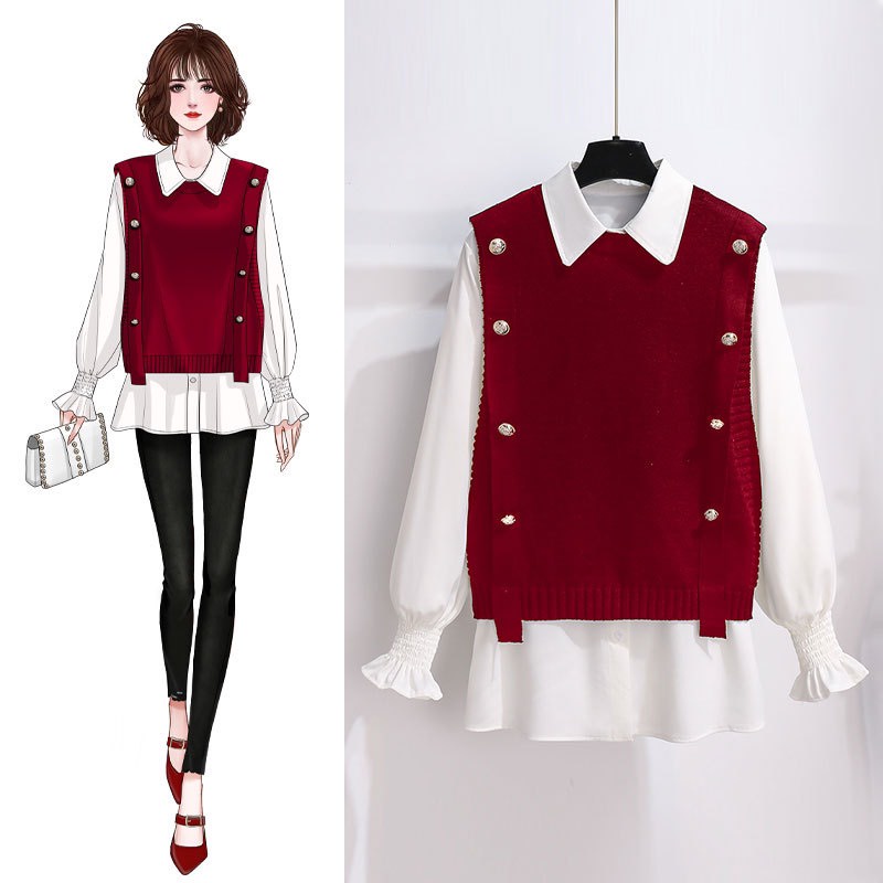 Áo sơ mi trắng hottrend nữ trẻ trung cổ trơn tay bồng