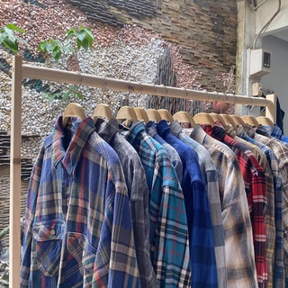 Áo sơ mi flannel 2hand unisex nam nữ