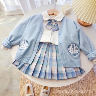 Girls' jk uniform suit autumn clothes three-piece skirt for primary school students spring and autumn children's coat for children IJSM