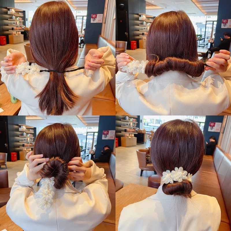 MVP943 Thanh búi tóc hình hoa đáng yêu hợp thời trang dành cho nữ