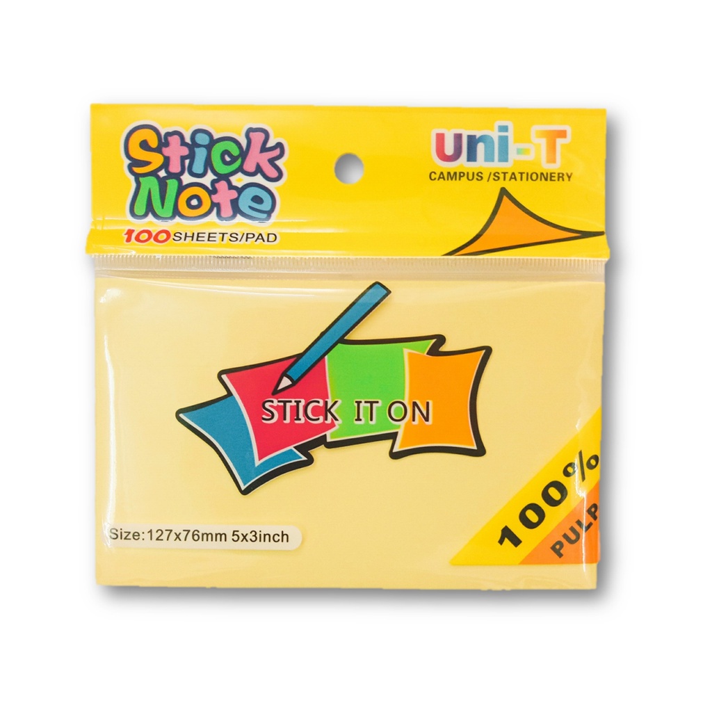 Giấy note 3*5 UNC/Giấy note vàng 3x5 uni - T