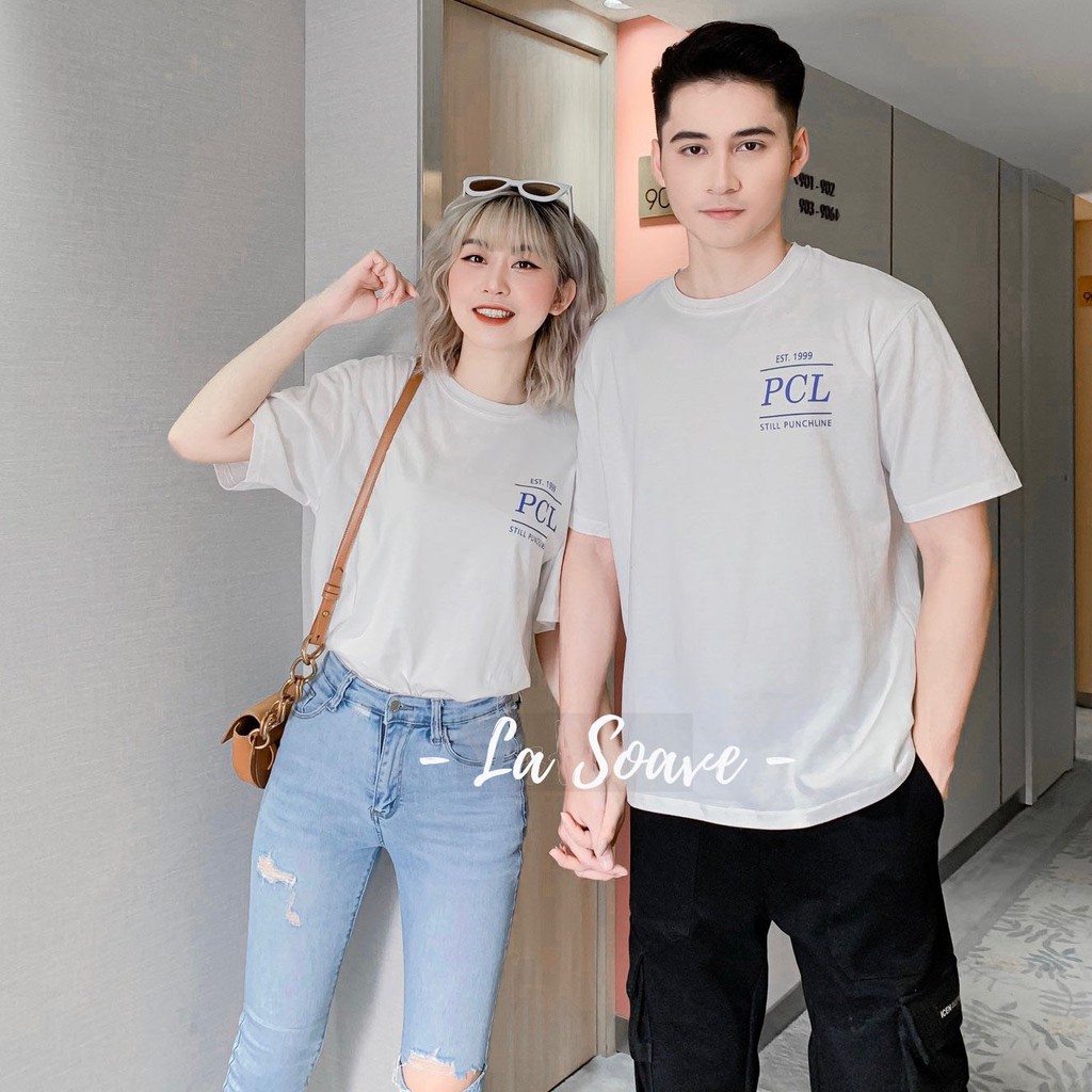 Áo thun trắng nam nữ Unisex in chữ đơn giản dáng Ulzzang form rộng dành cho các cặp đôi, nhóm - tình yêu nồng cháy