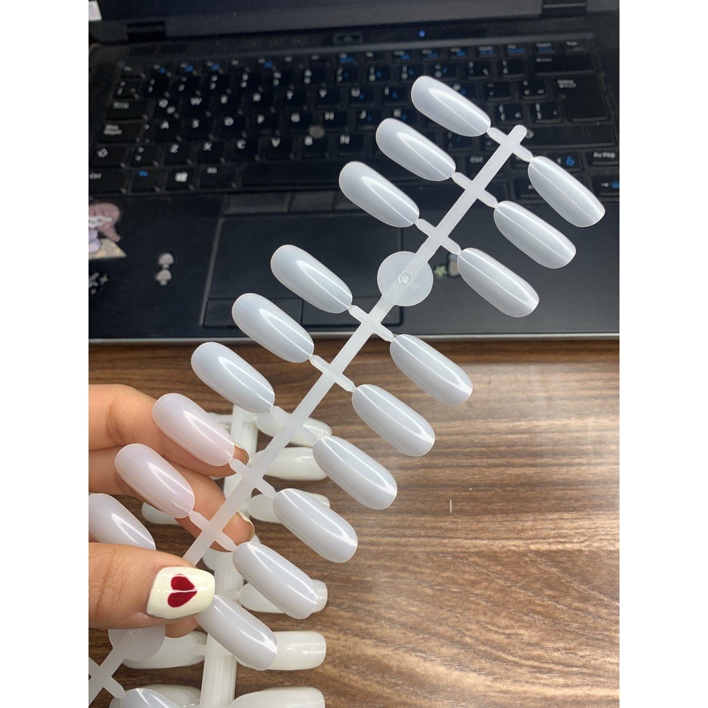 Móng mẫu vỉ phom tròn học nail chuyên dụng
