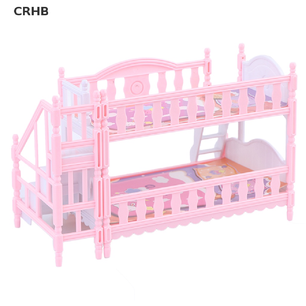 Crhb Giường Tầng Đồ Chơi Phong Cách Châu Âu Cho Búp Bê Mới