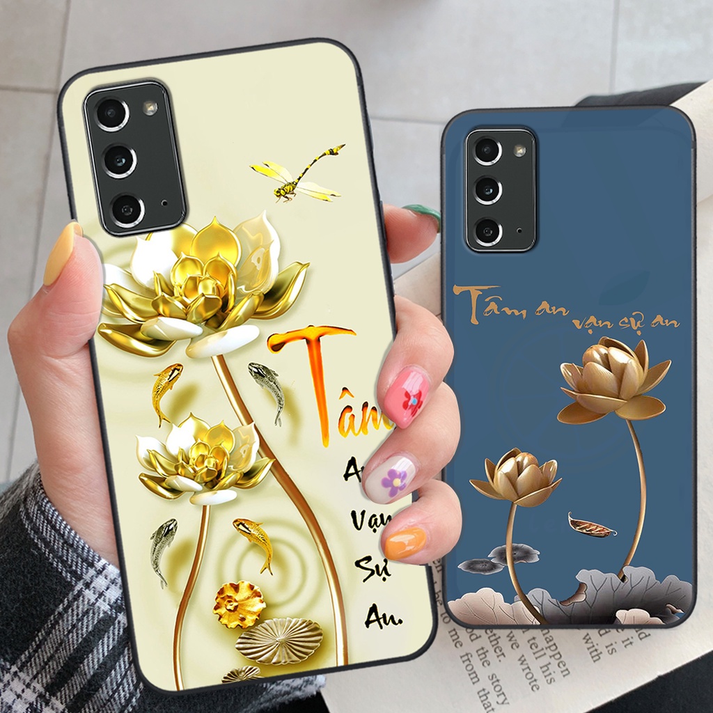 Ốp lưng Samsung Note 20 phiên bản cha mẹ - vợ chồng- chữ thư pháp Tâm, nhẫn, phúc lộc thọ cực đẹp và ý nghĩa