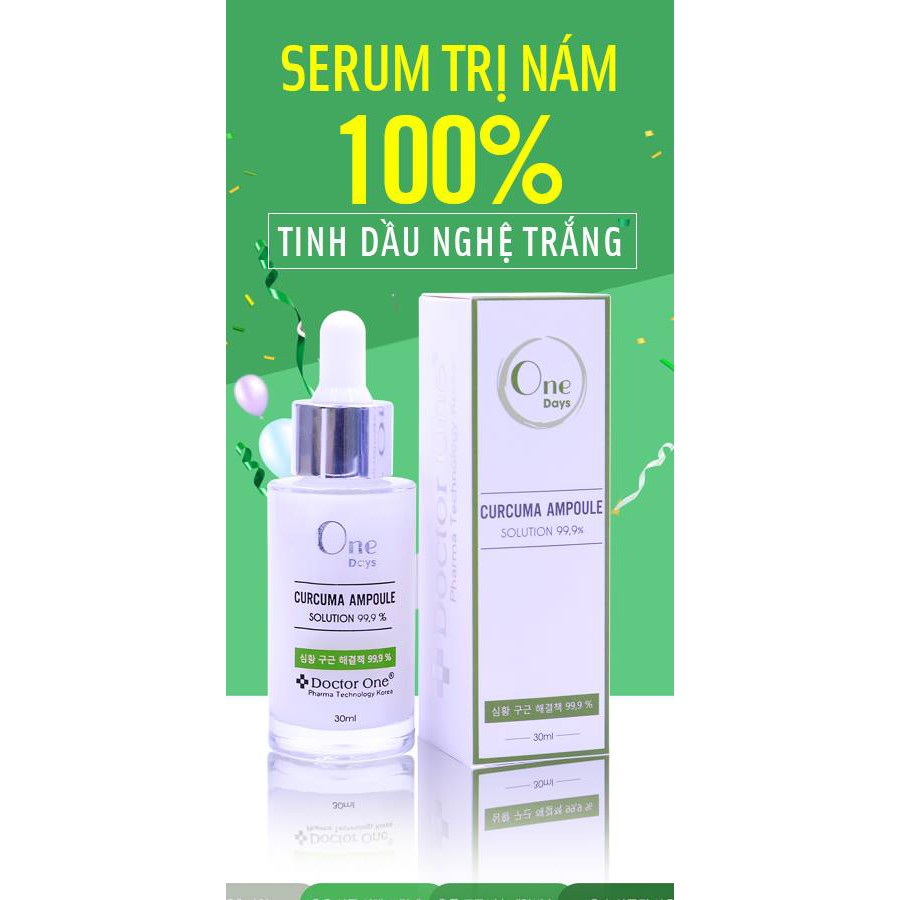 AMPOULE Tinh Chất Nghệ Trắng Mờ Nám Sáng Da Doctor One