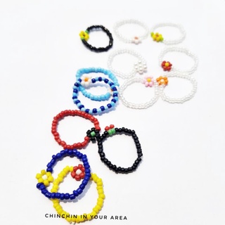 Nhẫn Hạt Cườm Daisy Nhiều Màu