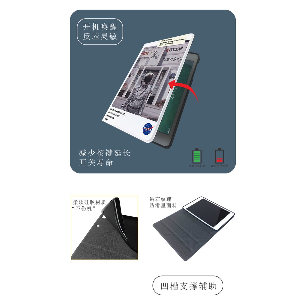 Bao Da Họa Tiết Phi Hành Gia Cho Apple Ipad Air Pro 9.7 10.5 11 10.2 "Inch Mini 1 / 2 / 3 / 4 / 5 | BigBuy360 - bigbuy360.vn
