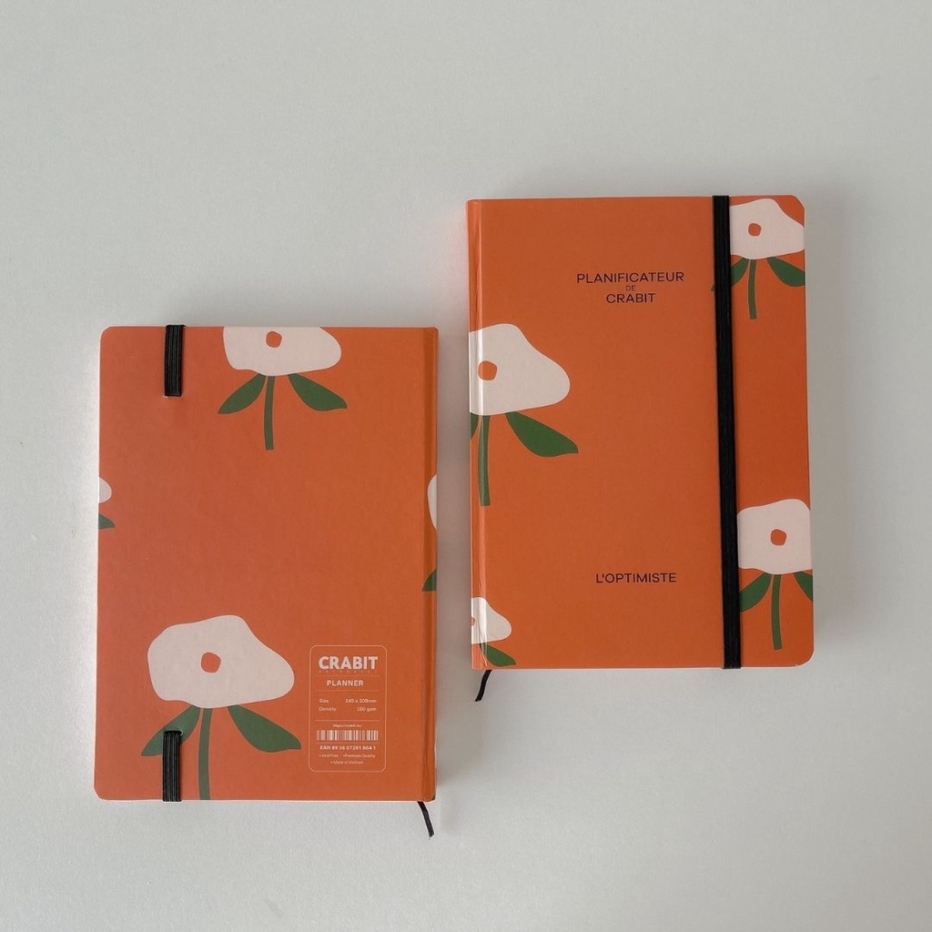 Sổ lịch Crabit Planner 2022 Special Edition - Hoa đỏ